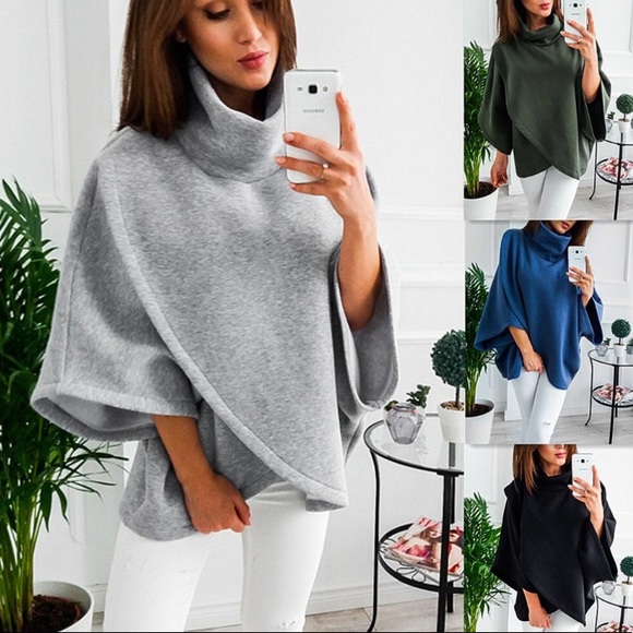 ✨FINAL SALE✨ LAST 2! Turtleneck wrap top - Picture 2 of 5